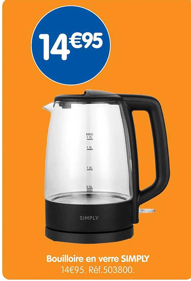 Bouilloire en verre SIMPLY