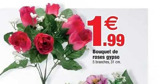 Bouquet de roses gypsos