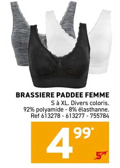 BRASSIERE PADDEE FEMME