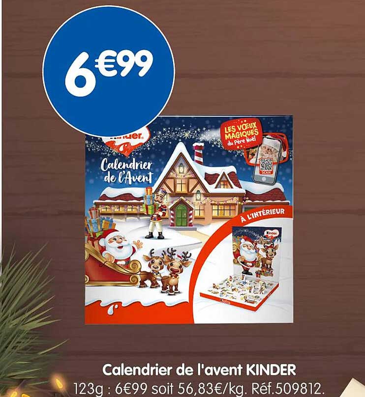 Calendrier de l'avent KINDER