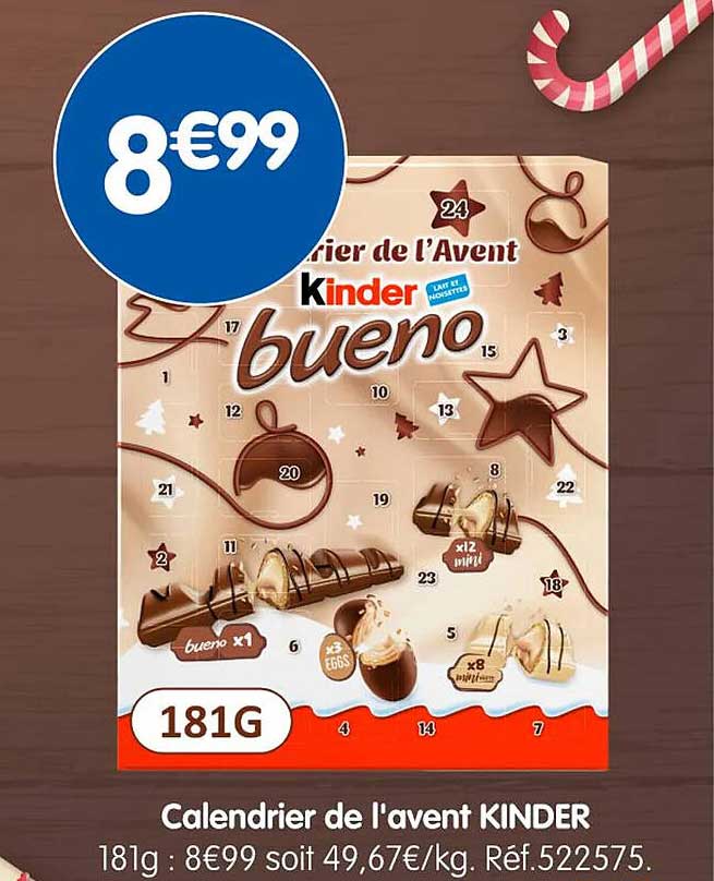 Calendrier de l'avent KINDER