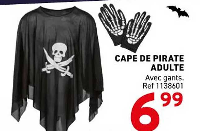 CAPE DE PIRATE ADULTE