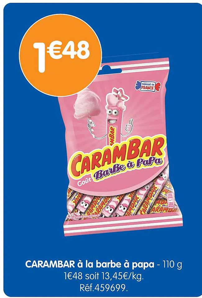 CARAMBAR à la barbe à papa - 110 g