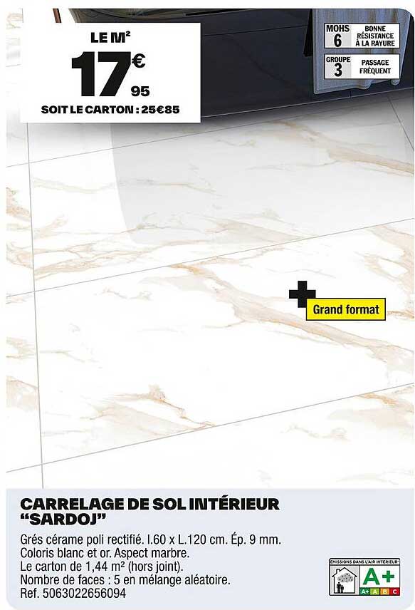 CARRELAGE DE SOL INTÉRIEUR "SARDOJ"