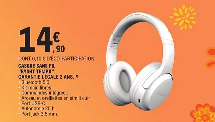 CASQUE SANS FIL "RYGHT TEMPO"