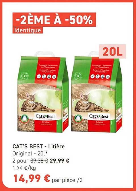 CAT’S BEST - Litière Original - 20L