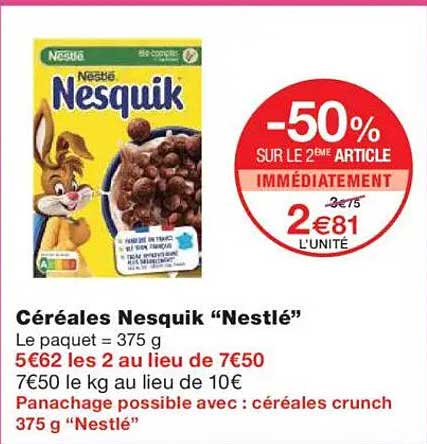 Céréales Nesquik “Nestlé”
