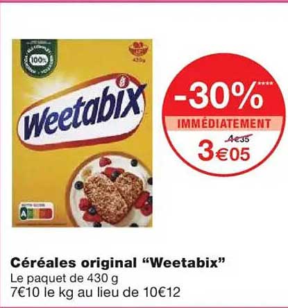 Céréales original “Weetabix”