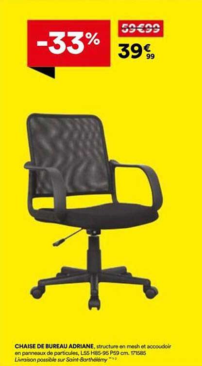 CHAISE DE BUREAU ADRIANE