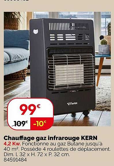 Chauffage gaz infrarouge KERN