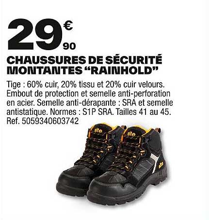 CHAUSSURES DE SÉCURITÉ MONTANTES “RAINHOLD”