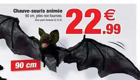 Chauve-souris animée 90 cm