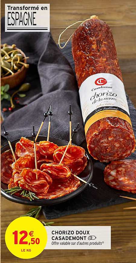 CHORIZO DOUX CASEDOMONT
