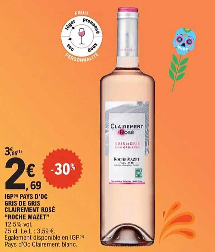 CLAIREMENT ROSÉ 30% DE RÉDUCTION