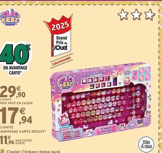 Clavier Clickeez méga pack