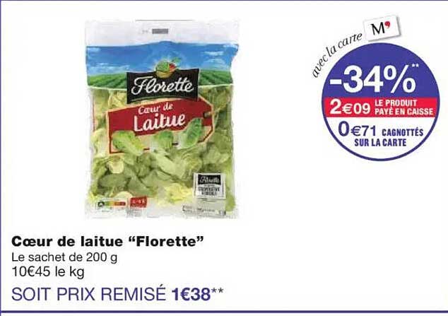 Cœur de laitue “Florette”