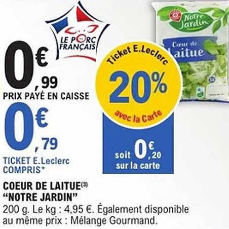 COEUR DE LAITUE “NOTRE JARDIN”