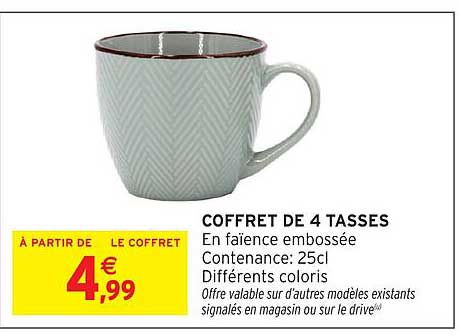 COFFRET DE 4 TASSES