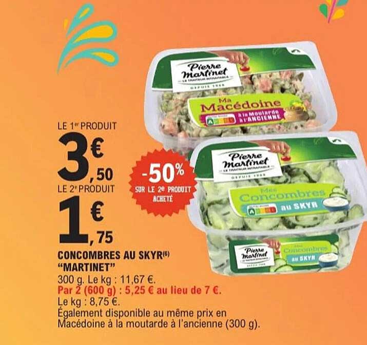 CONCOMBRES AU SKYR "MARTINET"