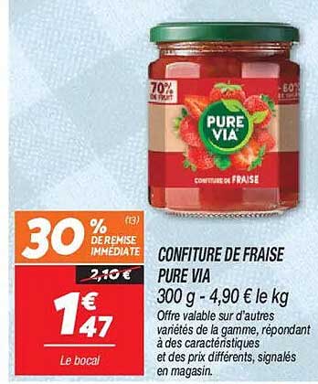 CONFITURE DE FRAISE PURE VIA