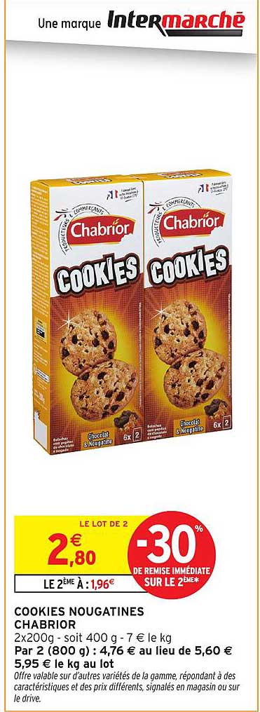 COOKIES NOUGATINES CHABRIOR