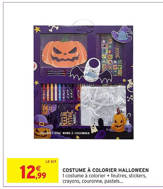 COSTUME À COLORIER HALLOWEEN