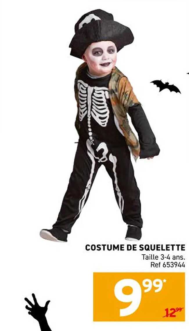 COSTUME DE SQUELETTE