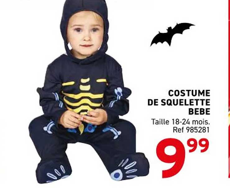 COSTUME DE SQUELETTE BEBE
