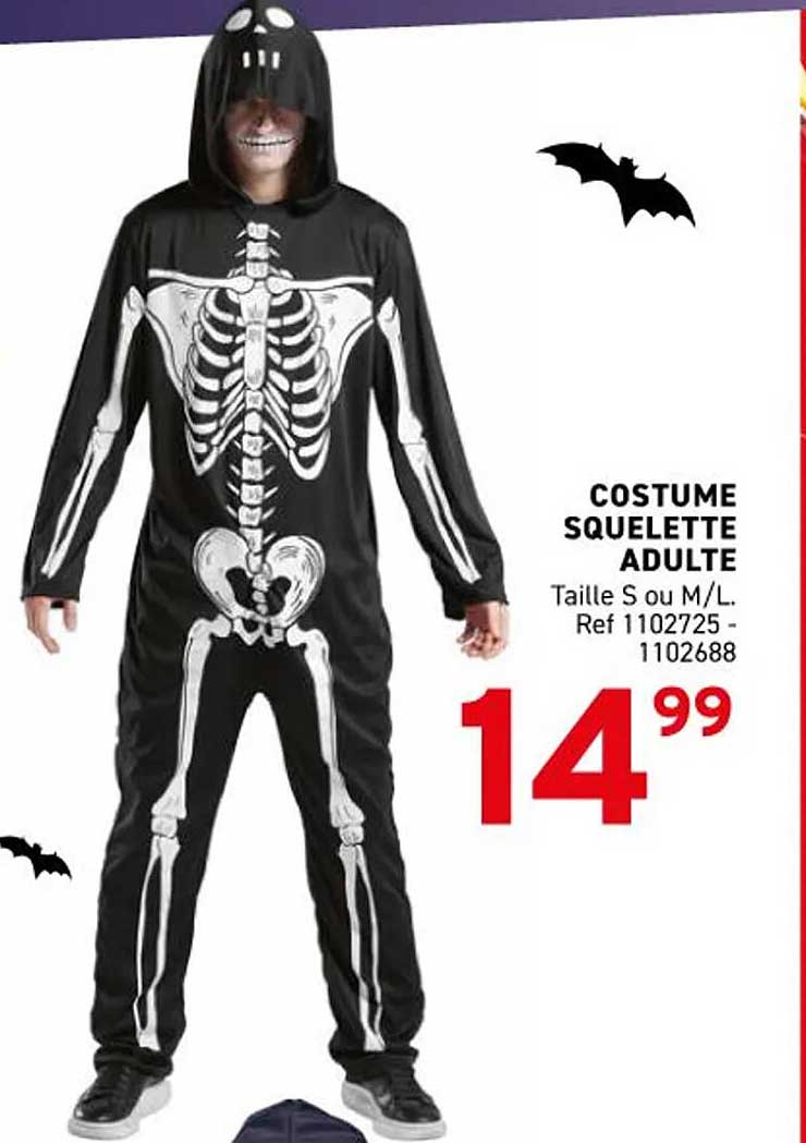 COSTUME SQUELETTE ADULTE