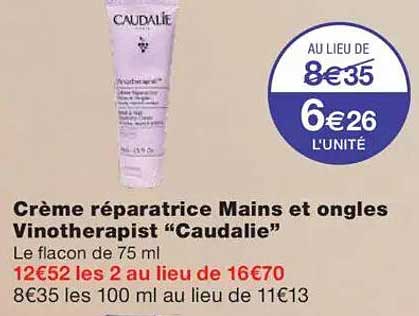Crème réparatrice Mains et ongles Vinotherapeutist "Caudalie"