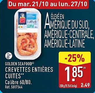 CREVETTES ENTIÈRES CUITES