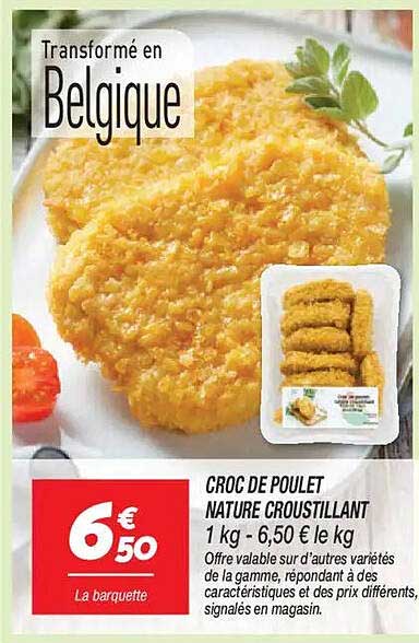 CROC DE POULET NATURE CROUSTILLANT