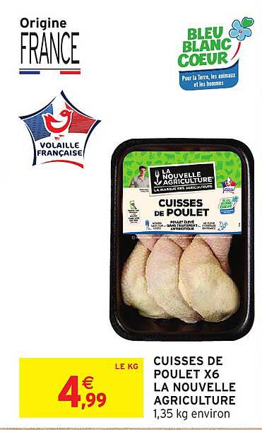 CUISSES DE POULET X6 LA NOUVELLE AGRICULTURE