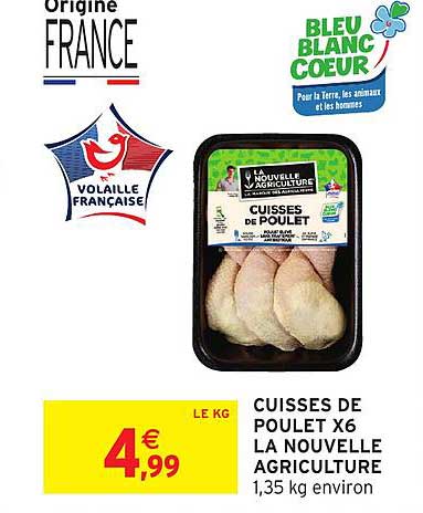 CUISSES DE POULET X6 LA NOUVELLE AGRICULTURE