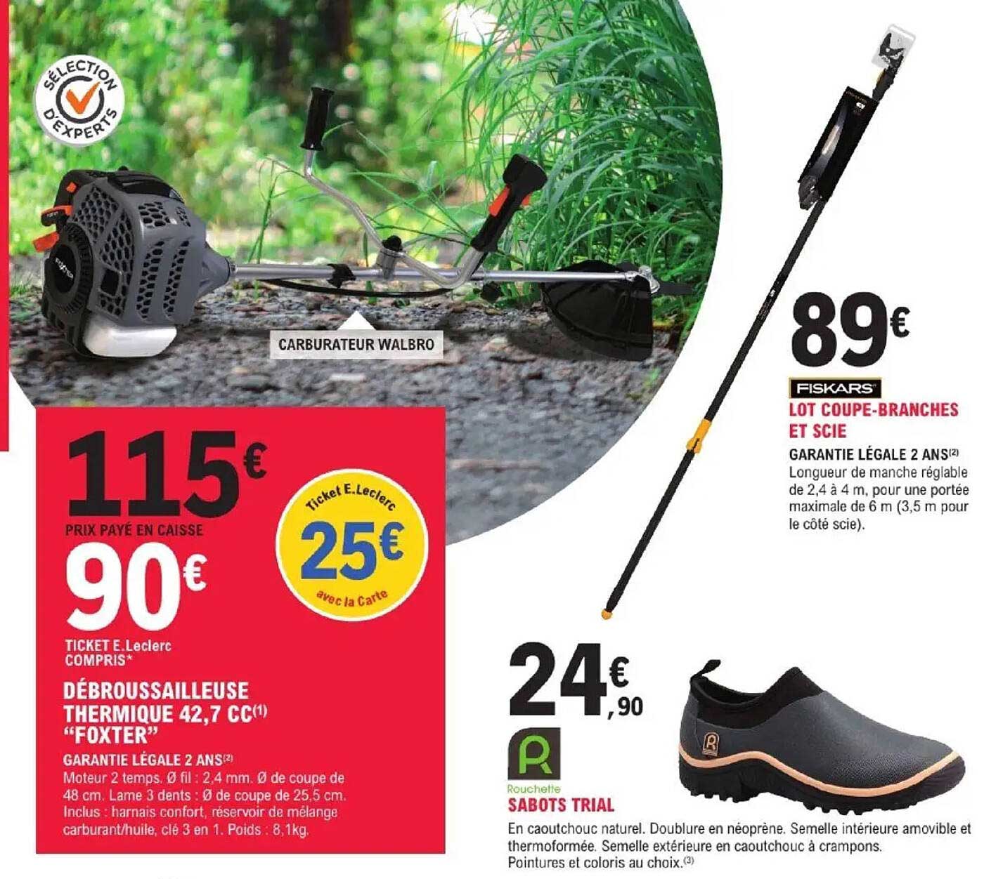 DÉBROUSSAILLEUSE THERMIQUE 42,7 CC "FOXTER"