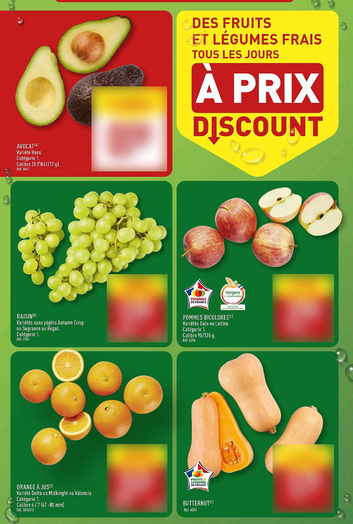 DES FRUITS ET LÉGUMES FRAIS TOUS LES JOURS À PRIX DISCOUNT