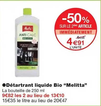 Détartrant liquide Bio "Melitta"