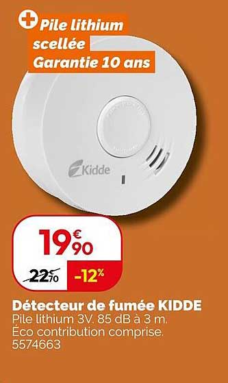 Détecteur de fumée KIDDE