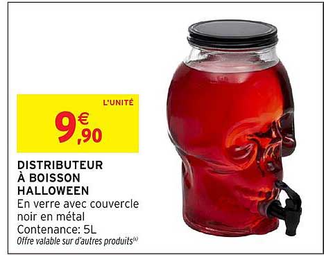 DISTRIBUTEUR À BOISSON HALLOWEEN