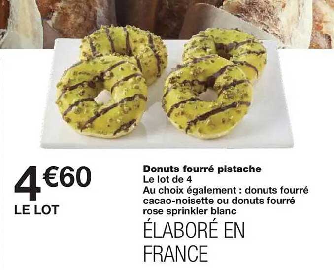 Donuts fourré pistache