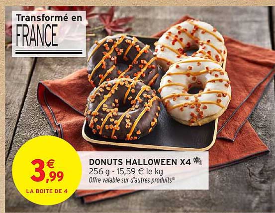 DONUTS HALLOWEEN X4