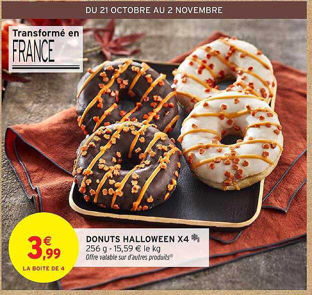 DONUTS HALLOWEEN X4