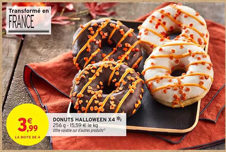 DONUTS HALLOWEEN X4