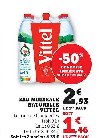 EAU MINERALE NATURELLE VITTEL