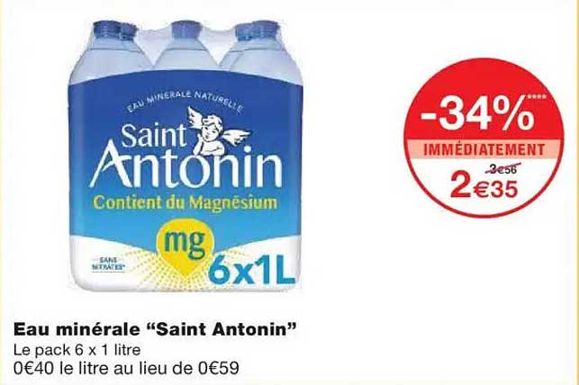 Eau minérale "Saint Antonin"