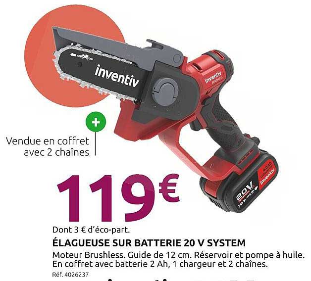 ÉLAGUEUSE SUR BATTERIE 20 V SYSTEM