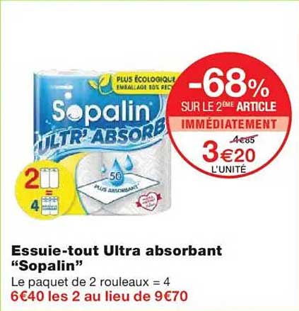 Essuie-tout Ultra absorbant "Sopalin"