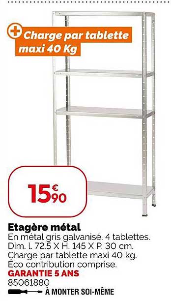 Etagère métal