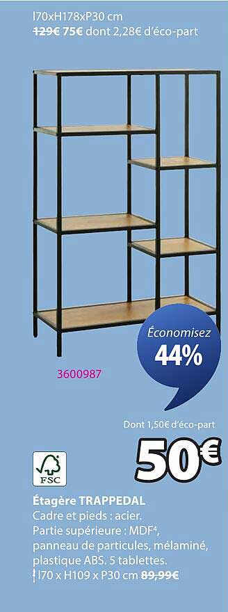 Étagère TRAPPEDAL