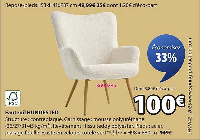Fauteuil HUNDESTED